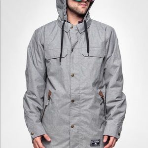 Burton gray snowboarding jacket (men’s small or women’s medium)
